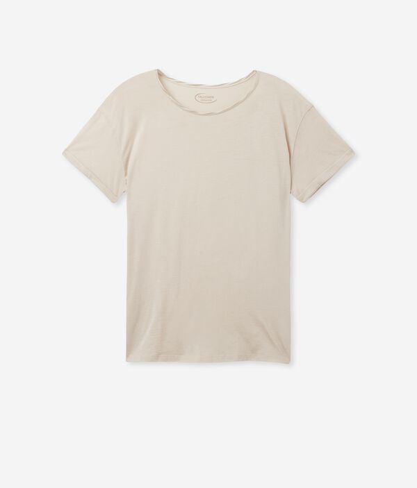 Cotton and Silk Crewneck T-shirt