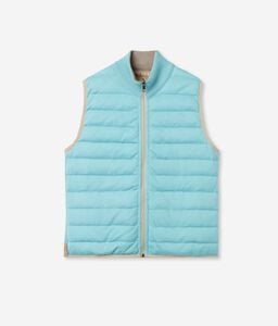 Sleeveless Two-Toned Down Vest