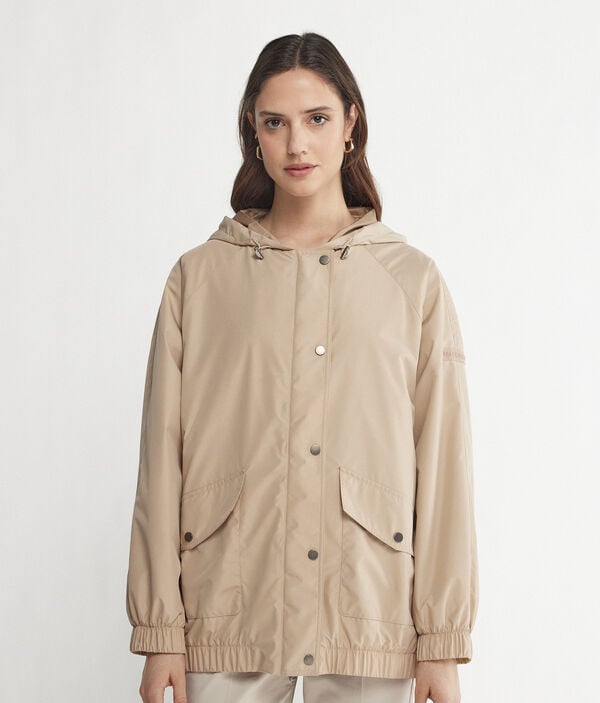 Hooded Cashmere Technical Jacket