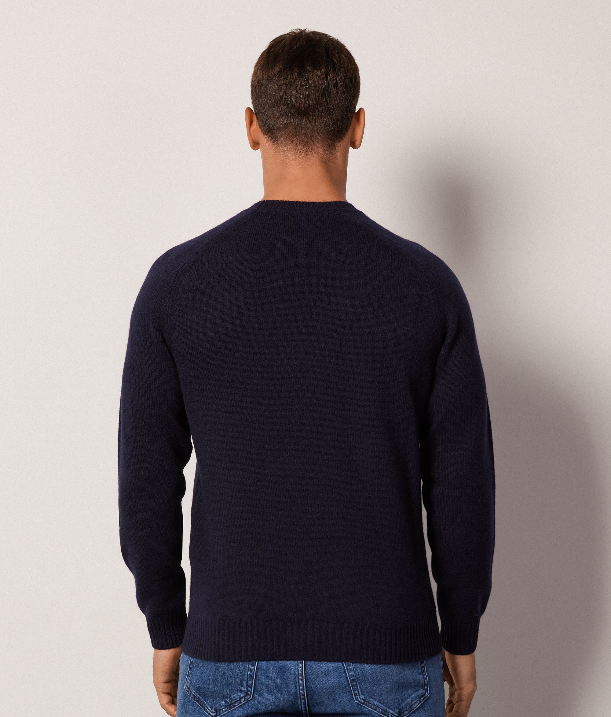 Falconeri Ultrasoft Cashmere Crewneck Sweater Man Navy Blue Size 46