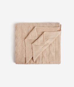 Κουβέρτα από Cashmere με Σχέδιο Πλεξίδες
