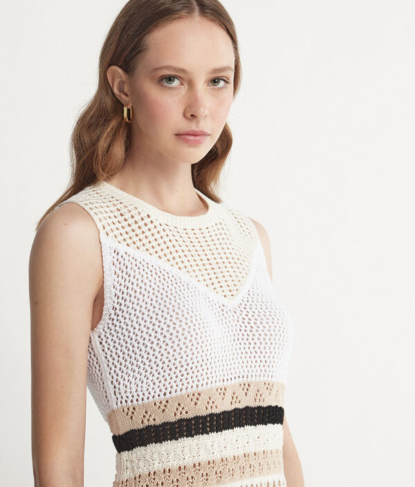 Striped Crochet Dress
