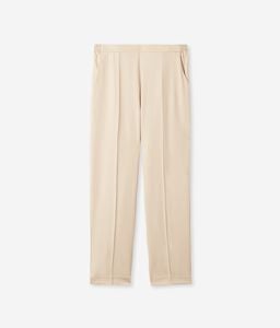 Viscose and Wool Cigarette Trousers